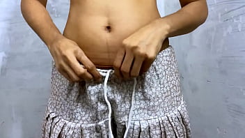 Sexy Indian housewife enjoys bathroom sex